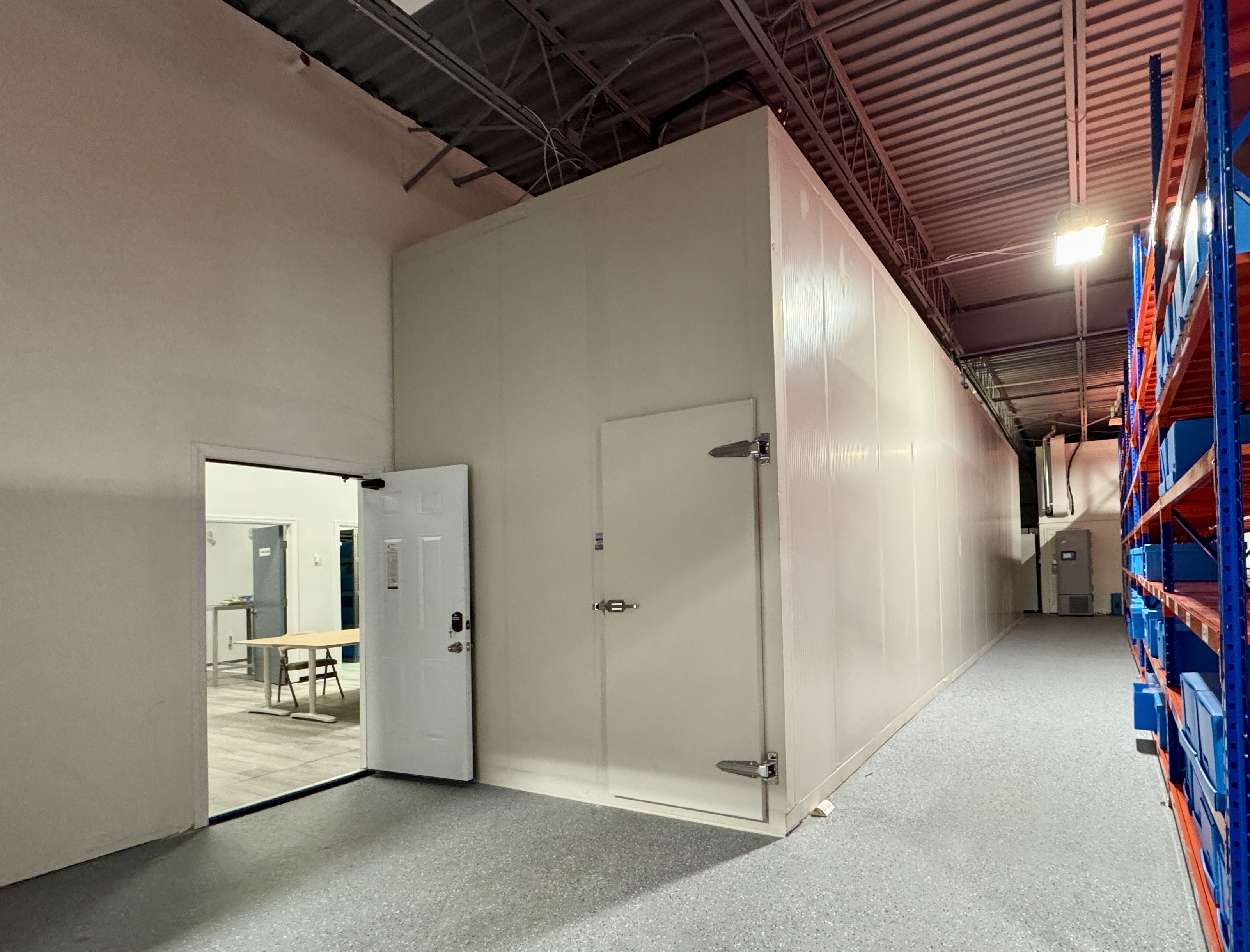 Warehouse and insulated cold area