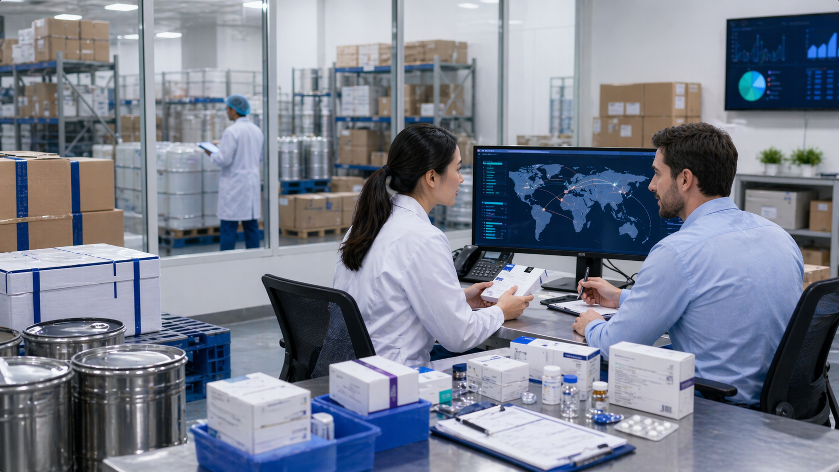 Clinical supply sourcing coordination