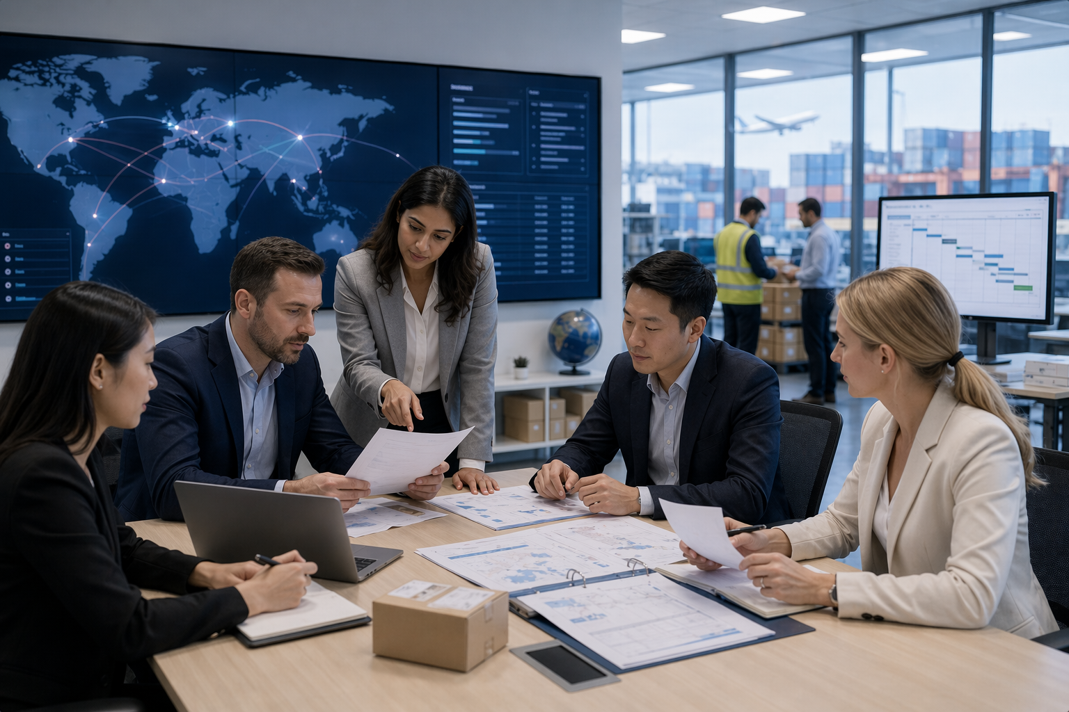 Global clinical trial logistics team