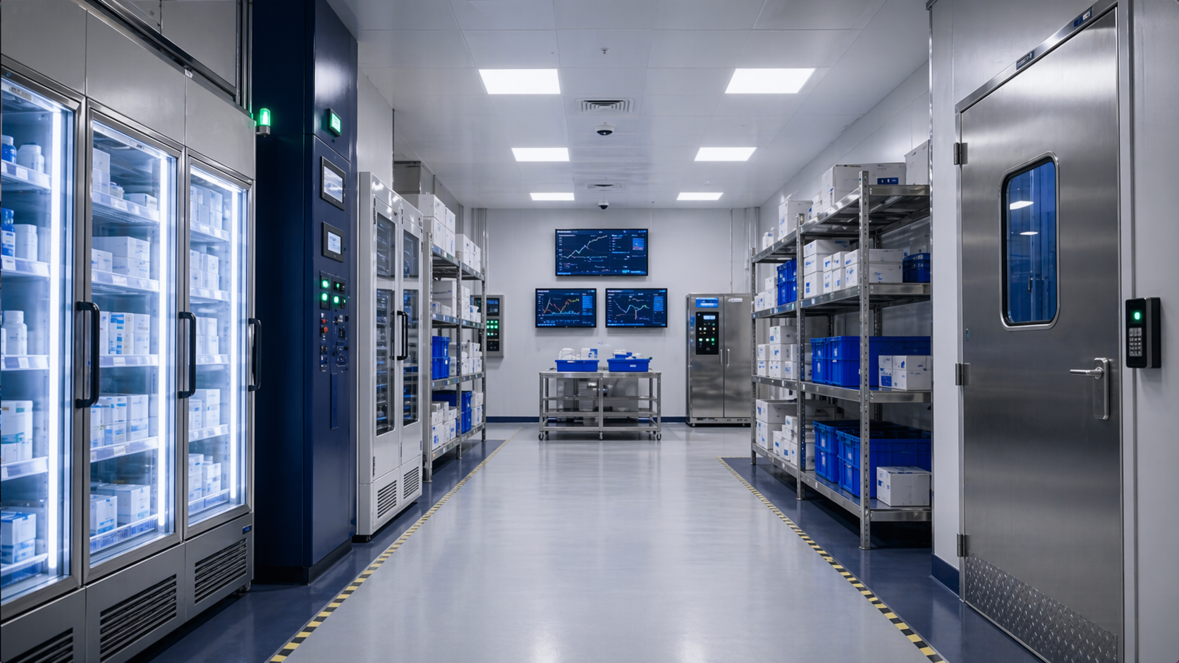 Monitored pharmaceutical storage